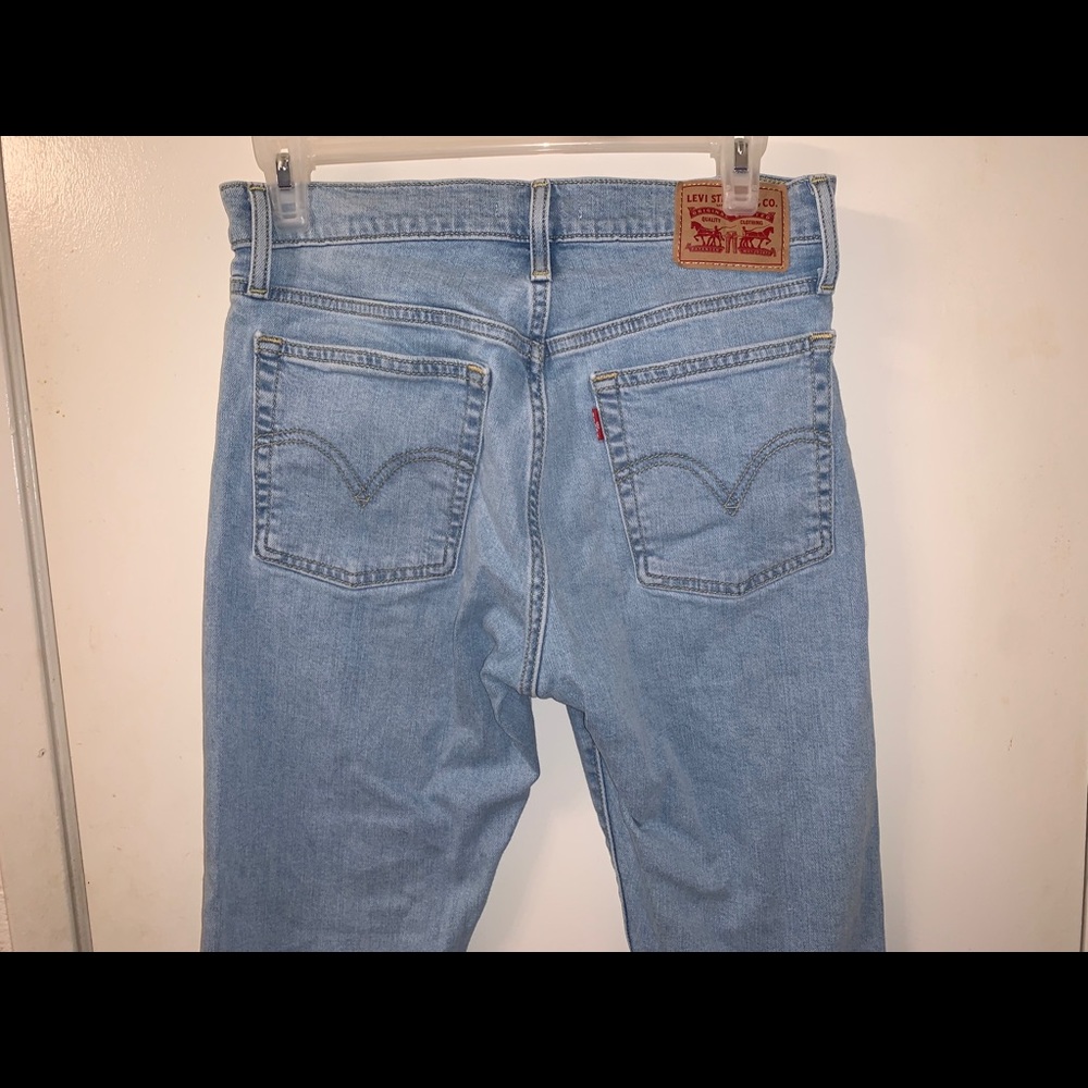 Levi high rise wedge skinny jeans